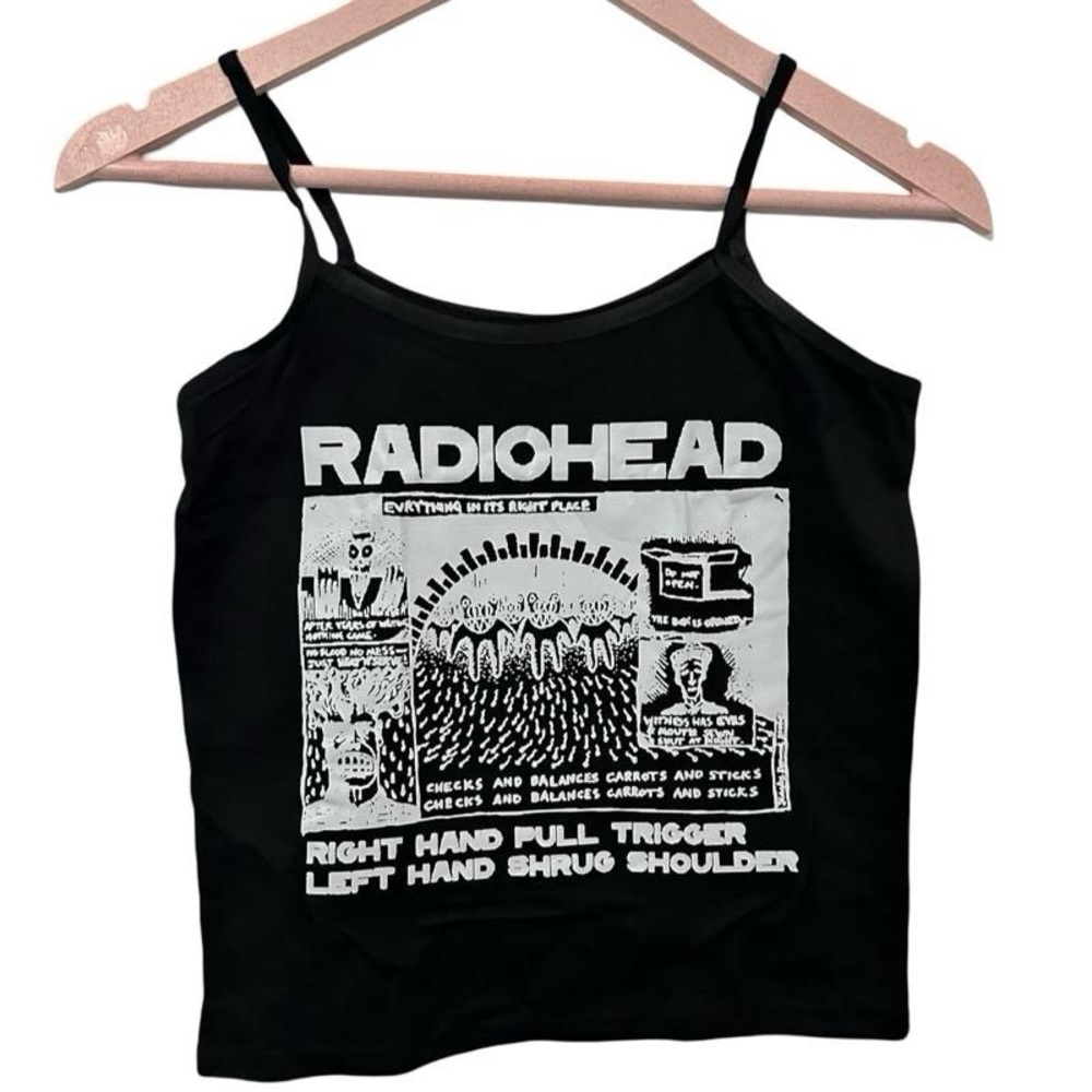 Brandy Melville Black Graphic Tank Top